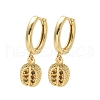 Brass Cubic Zirconia Hoop Earrings EJEW-Q015-01G-D-2