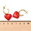 Brass Dangle Stud Earrings EJEW-V011-03G-5