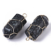 Natural Mixed Gemstone Pendants G-R458-01-3