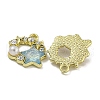 Rack Plating Alloy Rhinestone Pendants PALLOY-F312-03G-2