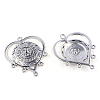 Tibetan Style Alloy Chandelier Components TIBE-Q054-08AS-NR-1