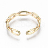 Brass Cuff Rings KK-T062-65G-NF-3