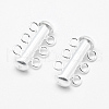 Sterling Silver Slide Lock Clasps STER-K035-02-3