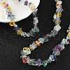 Natural Fluorite Chips Beaded Necklace X-NJEW-FZ00004-08-3