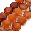 Natural Red Agate Beads Strands G-S359-348-1