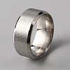 201 Stainless Steel Plain Band Ring for Women RJEW-WH0010-06B-MP-1