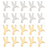 Unicraftale 40Pcs 2 Colors 201 Stainless Steel Pendants STAS-UN0049-41-1