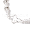 2Pcs Cross Alloy Link Bracelets BJEW-JB11527-5