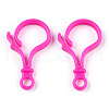 Opaque Solid Color Bulb Shaped Plastic Push Gate Snap Keychain Clasp Findings KY-R006-M01-4