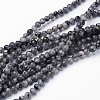 Natural Larvikite Beads Strands GSR3mmC128-1