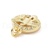 Brass Micro Pave Cubic Zirconia Charms KK-C012-48G-3