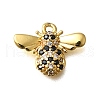 Brass Micro Pave Cubic Zirconia Pendants KK-M313-28G-1