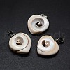 Natural Shiva Eye Shell Pendants X-SSHEL-E564-19P-1