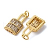 Brass Micro Pave Cubic Zirconia Pendants KK-P308-68G-2