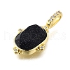 Brass Micro Pave Cubic Zirconia Pendants KK-S523-019G-A-2
