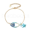 Glass Seed Beads Link Bracelets BJEW-MZ00152-3
