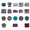 DICOSMETIC 18Pcs 18 Styles Food Grade Eco-Friendly Silicone Focal Beads SIL-DC0001-75-1