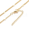 Brass Oval Link Chains Necklace for Women NJEW-P265-03G-1