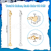 Unicraftale 20Pcs 2 Colors 304 Stainless Steel Curb Chain Extender STAS-UN0060-86-3