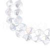 Electroplate Glass Beads Strands EGLA-N008-019-D01-3