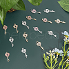 CHGCRAFT 40Pcs 4 Colors Alloy Rhinestone Pendants RB-CA0001-02-4