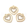 Alloy with Crystal Rhinestone Pendants ALRI-M019-03G-3