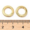 Rack Plating Brass Linking Rings KK-Z033-02G-3