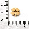 304 Stainless Steel Four Leaf Clover Charms STAS-Q348-14G-01B-2