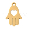 Ion Plating(IP) 304 Stainless Steel Pendants STAS-B056-16G-1