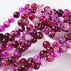Natural Striped Agate/Banded Agate Beads X-AGAT-8D-5-1