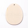 Undyed Wood Big Pendants WOOD-G003-04-2