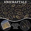 Unicraftale 80Pcs 4 Styles Brass Linking Rings KK-UN0002-92-4