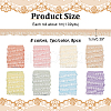  8Pcs 8 Colors 1M Polyester Ruffled Elastic Lace Trim OCOR-NB0001-93A-2