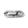Non-Tarnish 304 Stainless Steel Fold Over Clasps STAS-G307-11A-P-1