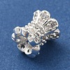 Brass Micro Pave Cubic Zirconia Beads KK-C072-07S-2