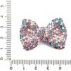 Bowknot Shape Polymer Clay Rhinestone Beads CLAY-NH0001-05E-3