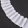 15 Yards Cotton Embroidery Hollow Flower Lace Trim OCOR-WH0003-045B-1