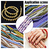 GOMAKERER 2 Strands Natural Fluorite Beads Strands G-GO0001-60-7
