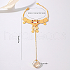 Elegant Classical Copper Plated Gold Coin Lady Finger Bracelets FW5693-2