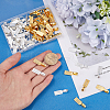 SOFPLATE 100Pcs 2 Colors Tibetan Style Alloy Glue-on Flat Pad Bails FIND-SP0001-90-3