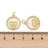 Brass Micro Pave Cubic Zirconia Pendants KK-U058-02G-3
