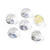 Transparent Spray Painted Glass Beads GLAA-I050-09I-1