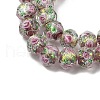 Handmade Foil Lampwork Beads Strands FOIL-S136-001C-3