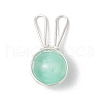 Rabbit Brass Pendants PALLOY-TA00236-02-3