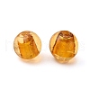 Handmade Silver Foil Glass Beads SLR12MMY-1-2