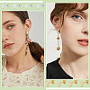 BENECREAT 24Pcs 2 Colors Brass Stud Earring KK-BC0013-93-6