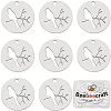 Beebeecraft 25Pcs 304 Stainless Steel Pendants STAS-BBC0006-11-1