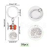   10Pcs Alloy Keychain KEYC-PH0001-63-6
