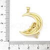 Brass Micro Pave Cubic Zirconia Pendants KK-D317-139G-3