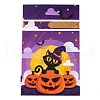 50Pcs Rectangle Halloween Candy Plastic Bags ABAG-U001-01K-3